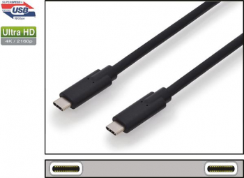 USB-C 3.1 Kabel/Stecker <-> Stecker/1m