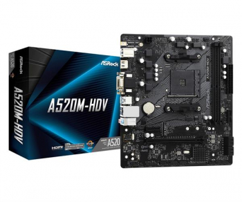 ASRock A520M-HDV/µATX/AM4/VGA+DVI+HDMI