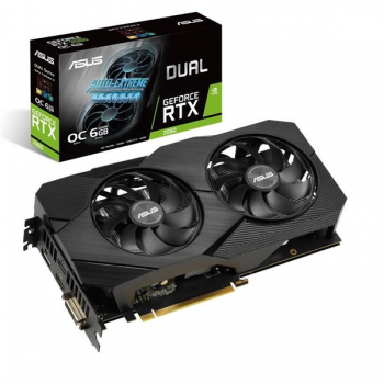 ASUS Dual GeForce RTX 2060 OC Evo/6GB GDDR6/1xDVI-2xHDMI+1xDP