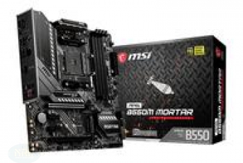 MSI B550M MORTAR µATX (M.2 Port, PCIe 3.0 x 4, NVMe PCI:2 PCIe:2 RAM:4), AM4