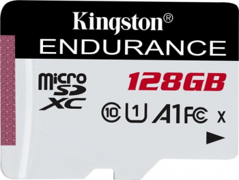Kingston High Endurance R95/W45 microSDXC 128GB, UHS-I U1, A1, Class 10 (SDCE/128GB)