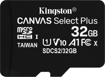 Kingston Canvas Select Plus R100 microSDHC 32GB, UHS-I U1, A1, Class 10 (SDCS2/32GBSP)