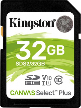 Kingston Canvas Select Plus R100 SDHC 32GB, UHS-I U1, Class 10 (SDS2/32GB)