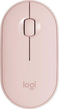 Logitech M350 Pebble Wireless Mouse rosa, USB/Bluetooth (910-005717)