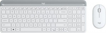 Logitech MK470 Slim Wireless Keyboard and Mouse Combo weiß, USB, US (920-009205)
