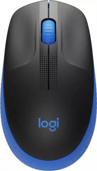 Logitech M190 Full-Size Wireless Mouse blau, USB (910-005907)