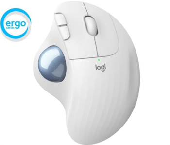 Logitech Ergo M575 Wireless Trackball grauweiß, USB/Bluetooth (910-005870)