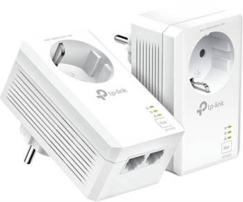 TP-Link Powerline AV1000 Passthrough Starter Kit/HomePlug AV2/2x RJ-45/2er-Pack