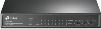 TP-Link TL-SF1000 Desktop Switch/9x RJ-45/65W PoE+