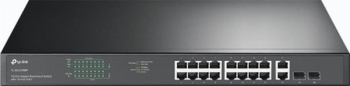 TP-Link TL-SG1200 Rackmount Gigabit Switch/16x RJ-45/ 2x RJ-45/SFP/250W PoE+