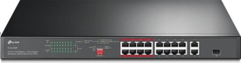 TP-Link TL-SL1200 Rackmount Switch/17x RJ-45/ 1x RJ-45/SFP/150W PoE+