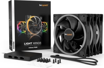 be quiet! Light Wings PWM RGB/140mm/3er-Pack/inkl. Steuerung