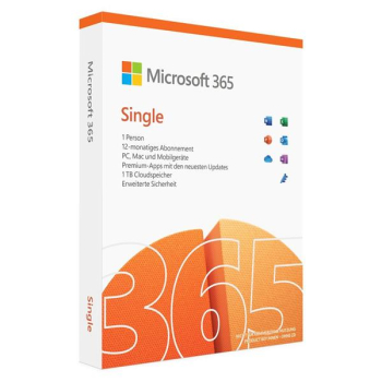 Microsoft Office 365 Single/1 Jahr/DE/ESD (keine Packung)