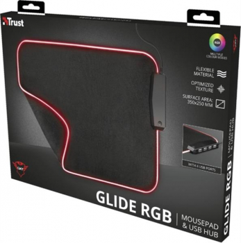 Trust Gaming GXT 765 Glide-Flex RGB Mouse Pad/inkl. USB-Hub