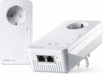 devolo Magic 1 WiFi Starter Kit, G.hn, 2.4GHz/5GHz WLAN, 2x RJ-45, 2er-Bundle (8359 / 8366 / 8415)