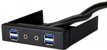 SilverStone FP32B-E schwarz/3.5"/4 x USB 3.0