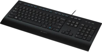 Logitech Corded Keyboard K280e, schwarz, USB, US-Layout