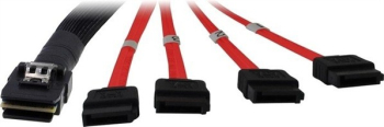Inter-Tech mini SAS x4 (SFF-8087) Kabel, 1m