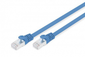 Digitus Flachband Patchkabel/Cat6a/U/FTP/RJ-45/5.0m/blau