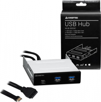 Chieftec USB-HUB/1x USB-C 3.1/2x USB-A 3.0
