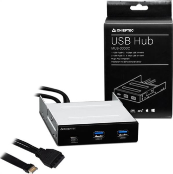 Chieftec USB-HUB/1x USB-C 3.1/2x USB-A 3.0