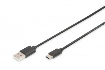 DIGITUS Verbindungskabel USB-A <-> USB-C/1.80m/3A/480Mbps