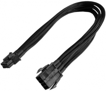 Nanoxia 8-Pin PCIe Verlängerung 30cm/sleeved, schwarz