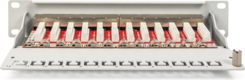 Preview: Digitus Professional 10" Patchpanel Cat6a, 12x RJ45 FTP