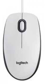 Logitech M100 Refresh Optical Mouse weiß, USB