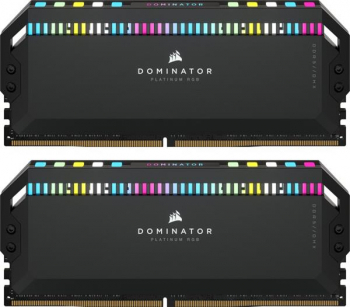 Corsair Dominator Platinum RGB schwarz Kit 32GB/DDR5-6400/CL32-40-40-84/on-die ECC
