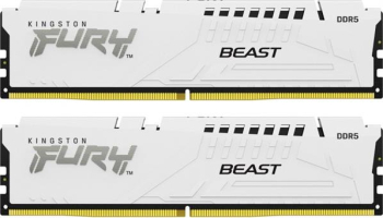 Kingston FURY Beast weiß Kit 32GB/DDR5-5200/CL40-40-40/on-die ECC