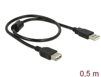 USB 2.0 Verlängerung (A-A) (M-W), 0,50m