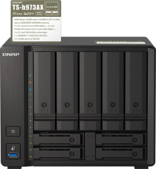 QNAP QuTS hero TS-h973AX-8G/8GB RAM/1x 10GBase-T/2x 2.5GBase-T