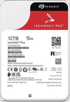 Seagate IronWolf Pro NAS HDD +Rescue 12TB/3.5"/256MB/7200rpm/SATA 6Gb/s/CMR