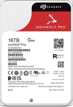 Seagate IronWolf Pro NAS HDD +Rescue 16TB/SATA 6Gb/s