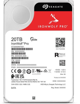 Seagate IronWolf Pro NAS HDD +Rescue 20TB/SATA 6Gb/s