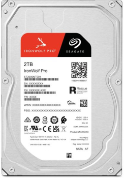 Seagate IronWolf Pro NAS HDD +Rescue 2TB/3.5"/256MB/7200rpm/SATA 6Gb/s/CMR
