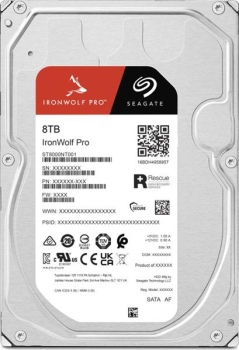 Seagate IronWolf Pro NAS HDD +Rescue 8TB/3.5"/256MB/7200rpm/SATA 6Gb/s/CMR