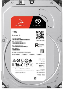 Seagate IronWolf NAS HDD +Rescue 1TB/3.5"/256MB/5400rpm/SATA 6Gb/s/CMR
