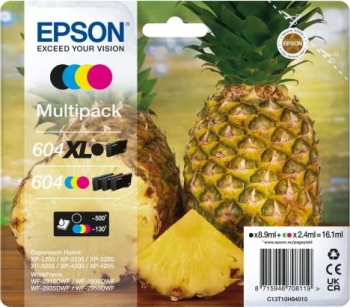 Epson Tinte 604XL schwarz + 604 farbig/Multipack