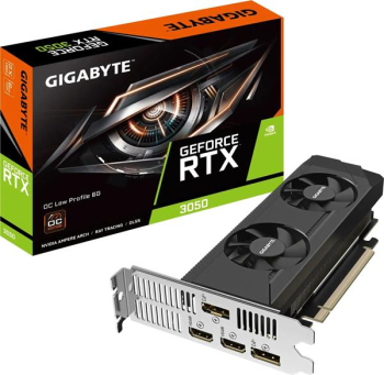GIGABYTE GeForce RTX 3050 OC Low Profile 6G, 6GB GDDR6/2xDP+2xHDMI