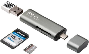 PNY Dual-Slot-Cardreader/USB-C 3.0