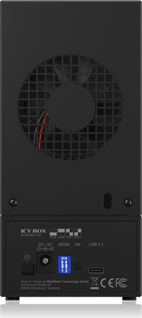 Preview: RaidSonic Icy Box IB-RD3621-C31/USB-C 3.1/schwarz/2x3.5"