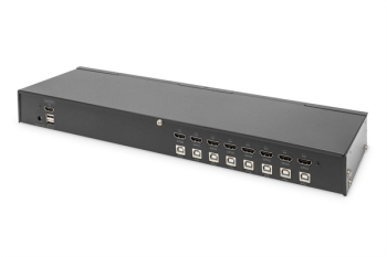 Preview: Digitus 19" Rackmount HDMI 4K@30Hz KVM Switch/USB/8-Port