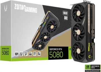 Zotac Gaming GeForce RTX 5080 Solid OC/16GB GDDR7/1xHDMI+3xDP