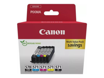 Canon Multipack PGI-570PGBK+CLI-571 schwarz/dreifarbig