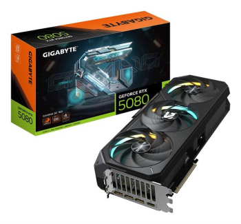 GIGABYTE GeForce RTX 5080 Gaming OC 16G, 16GB GDDR7, HDMI, 3x DP