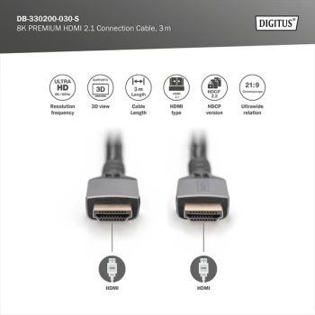 Digitus 8K HDMI Ultra High Speed Kabel/3.0m
