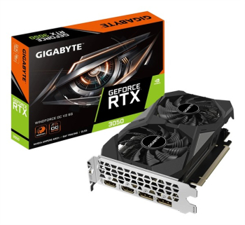 GIGABYTE GeForce RTX 3050 Windforce OC 6G V2/6GB/GDDR6/2xDP+2xHDMI