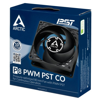 ARCTIC P8 PWM PST CO schwarz, 80mm